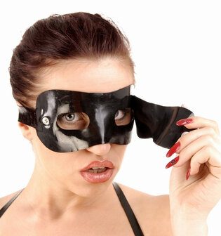 Latex masker met ooglap