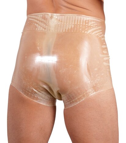 Transparante latex luier short