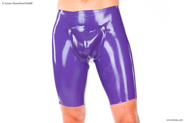 Zwarte Latex broek met codpiece 